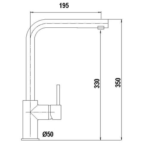 Miscelatore Monocomando Aquatrend SXTREN80 Cromato Serie Miscelatore - Foto 2