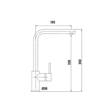 Miscelatore Monocomando Aquatrend SXTREN80 Cromato Serie Miscelatore - Foto 3