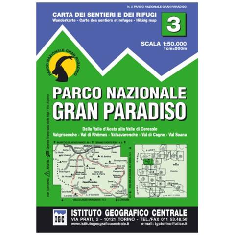 Carta n. 3 Parco nazionale Gran Paradiso. Carta dei sentieri e dei rifugi - Foto 1