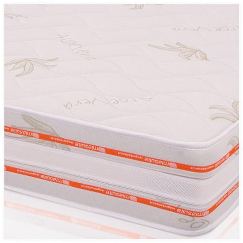 Materasso Multionda Matrimoniale 160x190, alto 25 cm - Memory, Gel Relaxa, Sfoderabile, Rivestimento Aloe Vera | Piuma - Foto 2