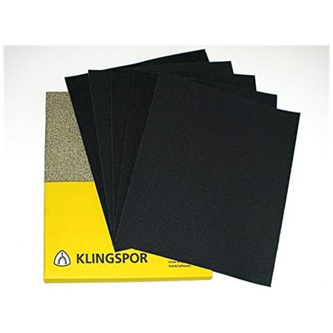 Klingspor Abrasivo Discoteca, Grana 2000 Per Carta Vetrata Umida O Secca, 230 X 280 Mm, 10 Pezzi - Foto 1