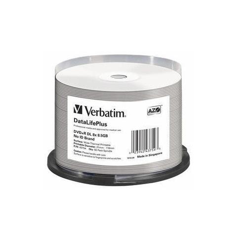 DVD+R DL 8x DataLifePlus Wide Thermal Professional 50pk Spindle - No ID Brand - Foto 1