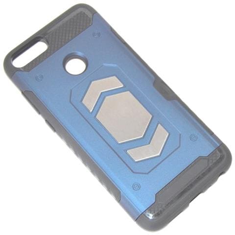 Custodia Defender Shell Alta Protezione Antiscivolo Magnetica Per Huawei P Smart Blu - Foto 1