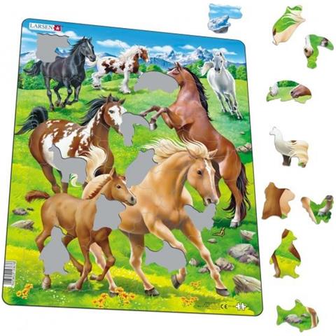 Puzzle Maxi Paarden Junior Cartone 65 Pezzi - Foto 2
