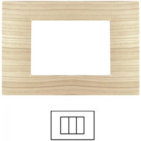 Placca 2 3 4 7 Posti Abete Vimar Plana Compatibile - Foto 1