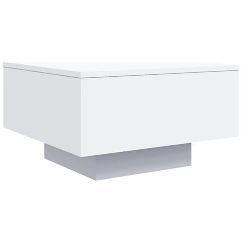 Tavolino Da Salotto Bianco 55x55x31 Cm In Legno Multistrato - Foto 2