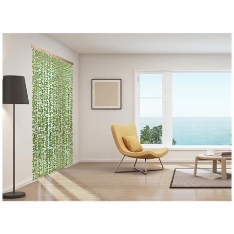 Tenda Antimosca Con Foglie Antirumore Caduta Pannello Porta Finestra Casa Amazzonia 140x240 Amazzonia - Foto 2