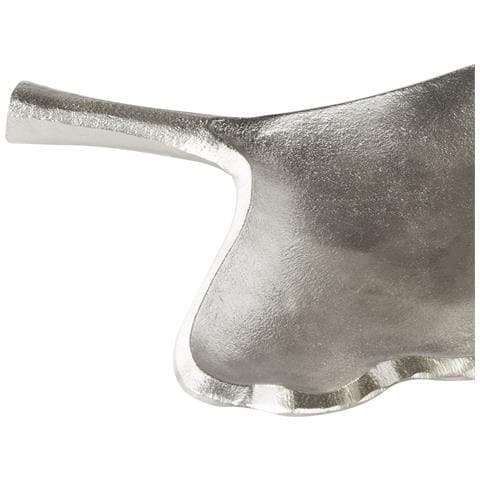 Set Di 2 Piatti Decorativi Metallo Argento Palenque - Foto 2