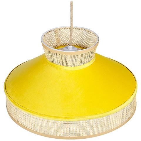 Lampadario Batali Rattan Senape - Foto 2