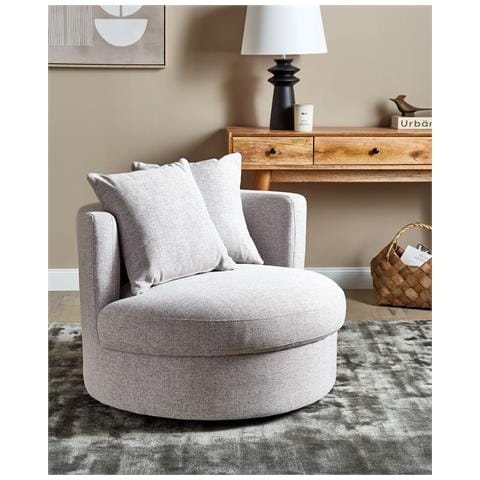 Poltrona Tessuto Grigio Dalby - Foto 1