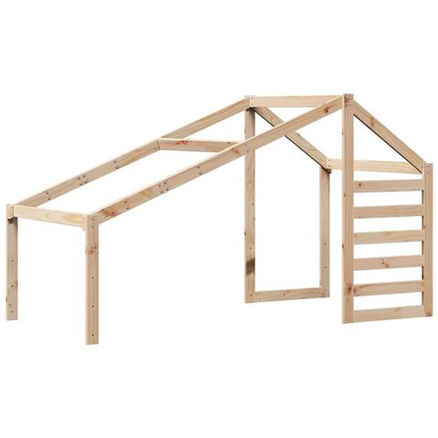 Tetto Per Letto Bambini 188x97x113 Cm In Legno Massello Di Pino - Foto 2