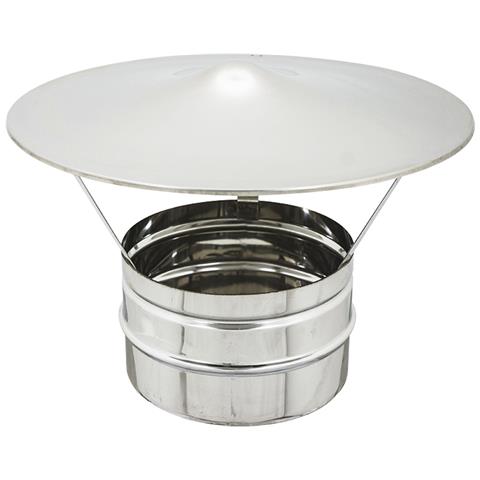 Fumaiolo Comignolo In Acciaio Inox Cappello Cinese - Diametro 14 Cm - Foto 1