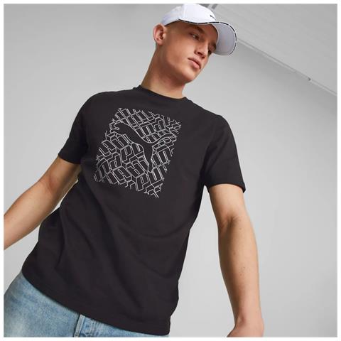 T-Shirt Graphics Cat Tee 674474-01 Uomo Taglia M Colore Nero - Foto 1