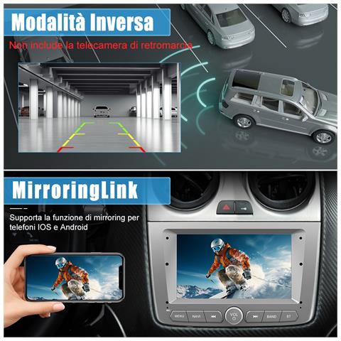 Autoradio Per Alfa Romeo Mito (2008-2019) 7 Pollici Android 13 (2+64gb) Car Radio Con Wireless Carplay Android Auto Gps Wifi Bluetooth Fm Dsp Comandi Al Volante - Foto 7