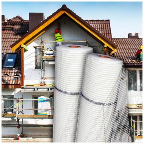 250m2 Armatura Tessile, Tessuto, Tessuto Per Intonaco Wdvs, Tessuto In Fibra Di Vetro 165g 4x4mm - Foto 7