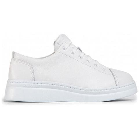 White Casual Closed Flats Scarpe Basse Pelle Scarpe Donna Bianco Eu 37, K200508-041 - Foto 1