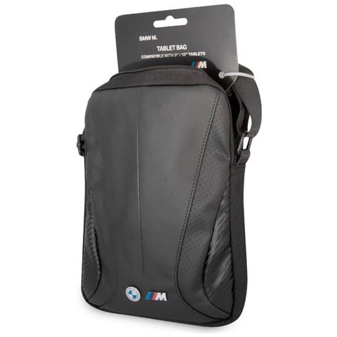 Borsa A Tracolla Per Tablet Da 10'' In Carbonio, Nero - Foto 5