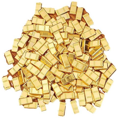 Set Di 10 Repliche Di Lingotti D'oro Realistici - Decorazioni Per Lingotti D'oro In Miniatura - Foto 1