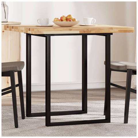 Piano Tavolo Quadrato 80x80x4 Cm In Legno Massello Di Acacia - Foto 1