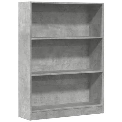 Libreria Grigio Cemento 80x24x109 Cm In Legno Multistrato - Foto 2