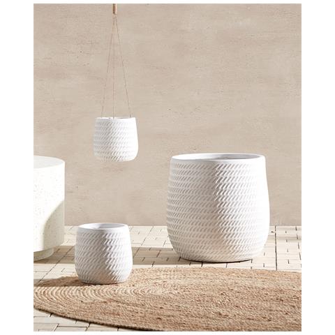 Vaso Per Piante Livadia 39 Cm Bianco Sporco - Foto 1