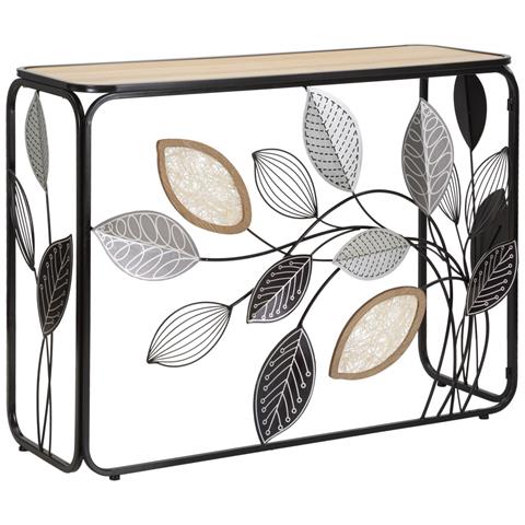 Tavolo Consolle Natura 3 - Multicolore - Metallo - 108x36,8x80 Cm - Foto 1