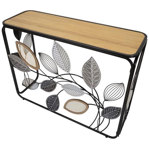 Tavolo Consolle Natura 3 - Multicolore - Metallo - 108x36,8x80 Cm - Foto 2