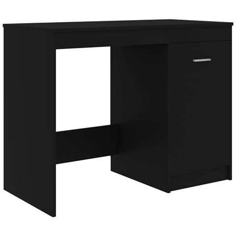 Lusso Casadino -  Scrivania Nera 100x50x76 Cm In Legno Multistrato - Foto 1