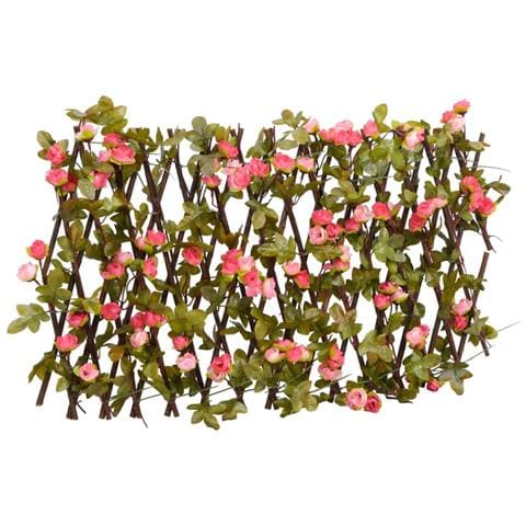 Lusso Casadino -  Traliccio Edera Artificiale Espandibile 5pz Rosa Scuro 180x20cm - Foto 1