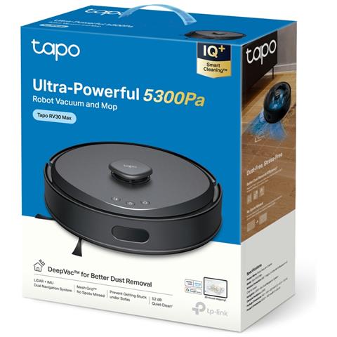 Tapo RV30 Max Robot Aspirapolvere Wifi Colore Nero - Foto 4