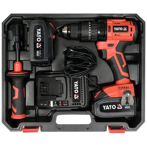 YT-82791 trapano 2100 Giri /min Senza chiave 1,4 kg Nero, Rosso - Foto 2