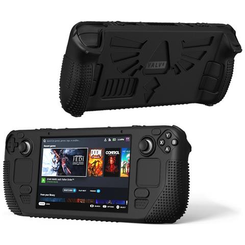 Custodia Protettiva In Silicone Per Console Di Gioco Steam Deck Black - Foto 1
