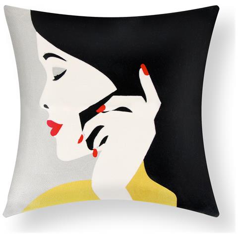 Set Di 2 Copricuscini 45x45 Cm Ricamati Art Orbella - Foto 1