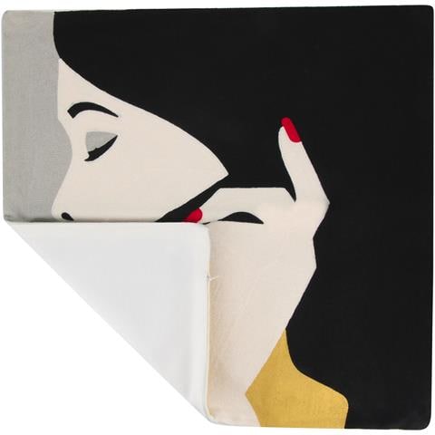 Set Di 2 Copricuscini 45x45 Cm Ricamati Art Orbella - Foto 5