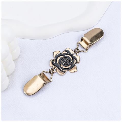 Clip Vintage Per Scialle - Fermaglio Antiscivolo Per Maglioni E Cardigan Gold - Foto 2