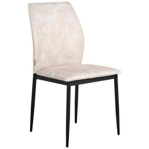 Set Di 4 Sedie Da Pranzo Rocheport Tessuto Beige Chiaro - Foto 8