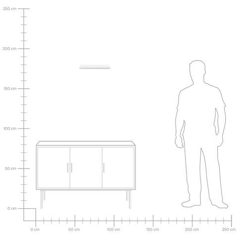 Applique Ferreira Metallo Bianco - Foto 7