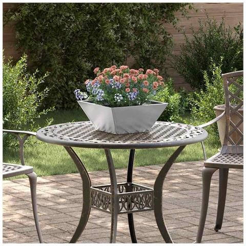 Vaso a Ciotola da Giardino 5 pcs Argento 35 x 35 x 15 cm - Foto 2