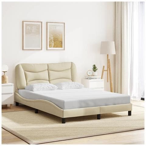 Giroletto senza Materasso Crema 140x190 cm in Tessuto - Foto 2