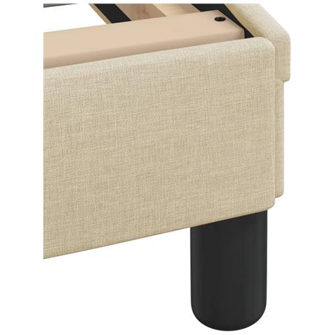 Giroletto senza Materasso Crema 140x190 cm in Tessuto - Foto 9