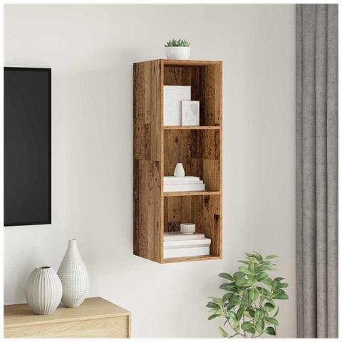 Mobile TV da Muro Legno vecchio 37 x 37 x 107 cm - Foto 2