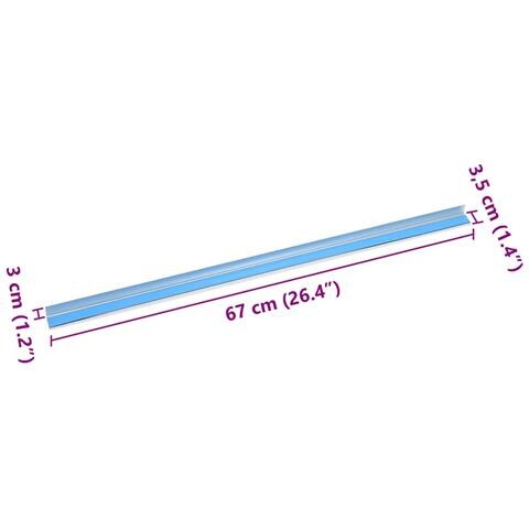 Paragradini 10 pcs Argento 67 cm Alluminio - Foto 8