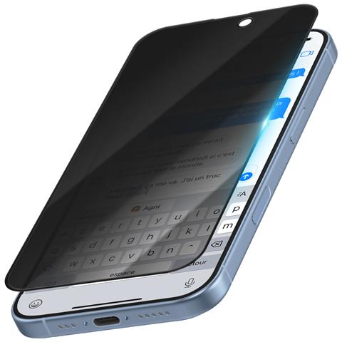 Protezione Per Schermo Iphone 17 Anti-spia In Vetro Temperato 5d, Nero Trasparente - Foto 1