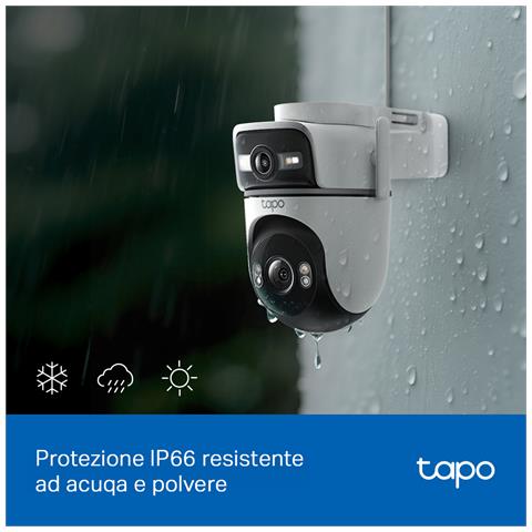 Tapo TC47 Videocamera di sicurezza outdoor motorizzata 2K con doppio obiettivo - Foto 2