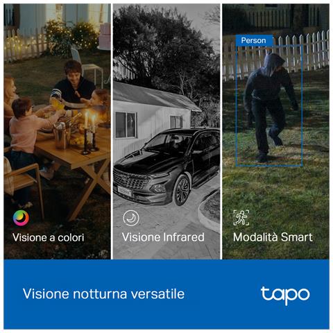 Tapo TC47 Videocamera di sicurezza outdoor motorizzata 2K con doppio obiettivo - Foto 13