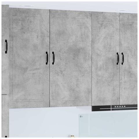 Pensile cucina con lo scaffale Grigio cemento 50 x 31 x 100 cm - Foto 2