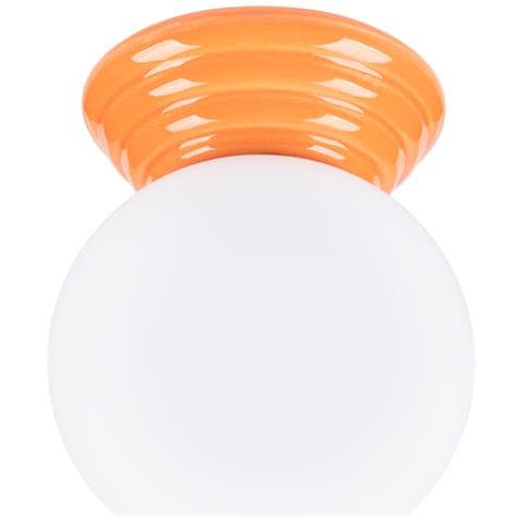Lampada A Parete Zori Arancione Ip44 Sl. 1893 - Minimalist Lampada Da Parete Arancia 12x12x16 Cm - Foto 2