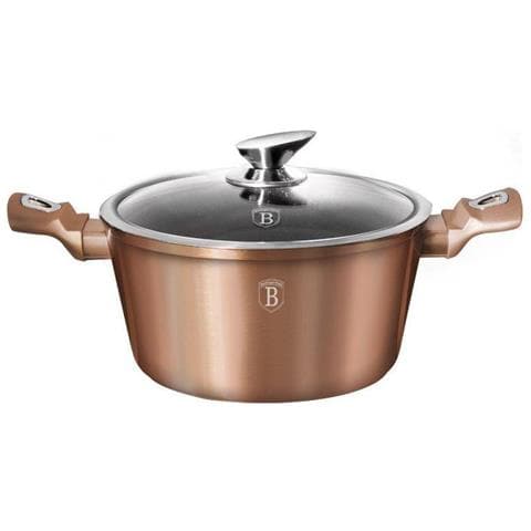 BH-1515 Pentola rivestita in granito oro rosa da 24 cm - Foto 1