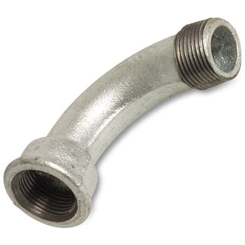 Curva Filettata A 90 Gradi In Ghisa Malleabile 1/2 - Foto 1