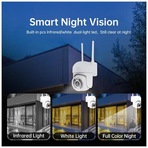 Telecamera Di Sicurezza Ptz A Sfera Piccola 4mp Da 1.5 Pollici - Sorveglianza Esterna Compatibile Con App Icsee (wi-fi /cablata) 128 - Foto 2
